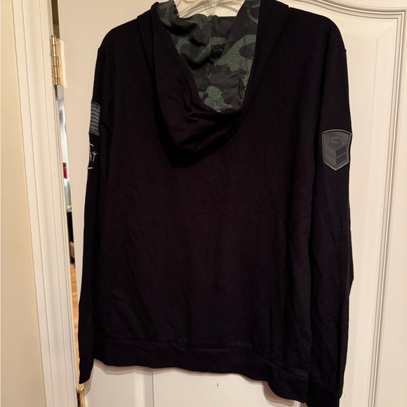 Alabama Crimson Tide Black Salute To Service Lightweight Full Zip Hoodie Medium - Picture 5 of 5